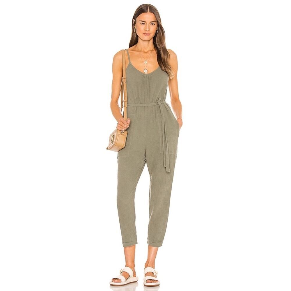New Nation LTD Seneca Easy Jumpsuit in Vintage Army Women's Size L